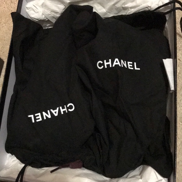 Chanel burgundy tweed CC logo 2x Zip chain - Picture 7 of 7